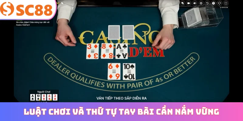 Luật chơi và thứ tự tay bài cần nắm vững